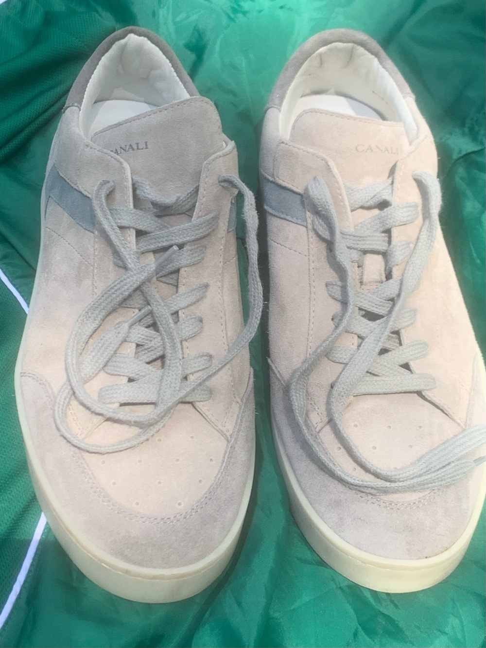 Canali Light Gray  Low-Top Sneakers